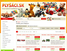 Tablet Screenshot of hracky-pre-chlapcov.plysaci.sk