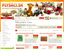 Tablet Screenshot of hracky-6-10-rokov.plysaci.sk