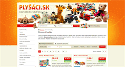 Desktop Screenshot of drevene-hracky.plysaci.sk