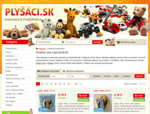 Tablet Screenshot of hracky-pre-najmensich.plysaci.sk