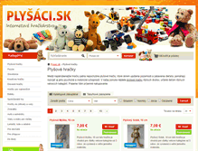 Tablet Screenshot of plysove-hracky.plysaci.sk