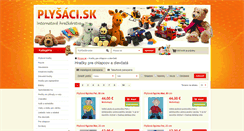 Desktop Screenshot of hracky-pre-chlapcov-a-dievcata.plysaci.sk