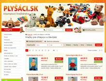 Tablet Screenshot of hracky-pre-chlapcov-a-dievcata.plysaci.sk